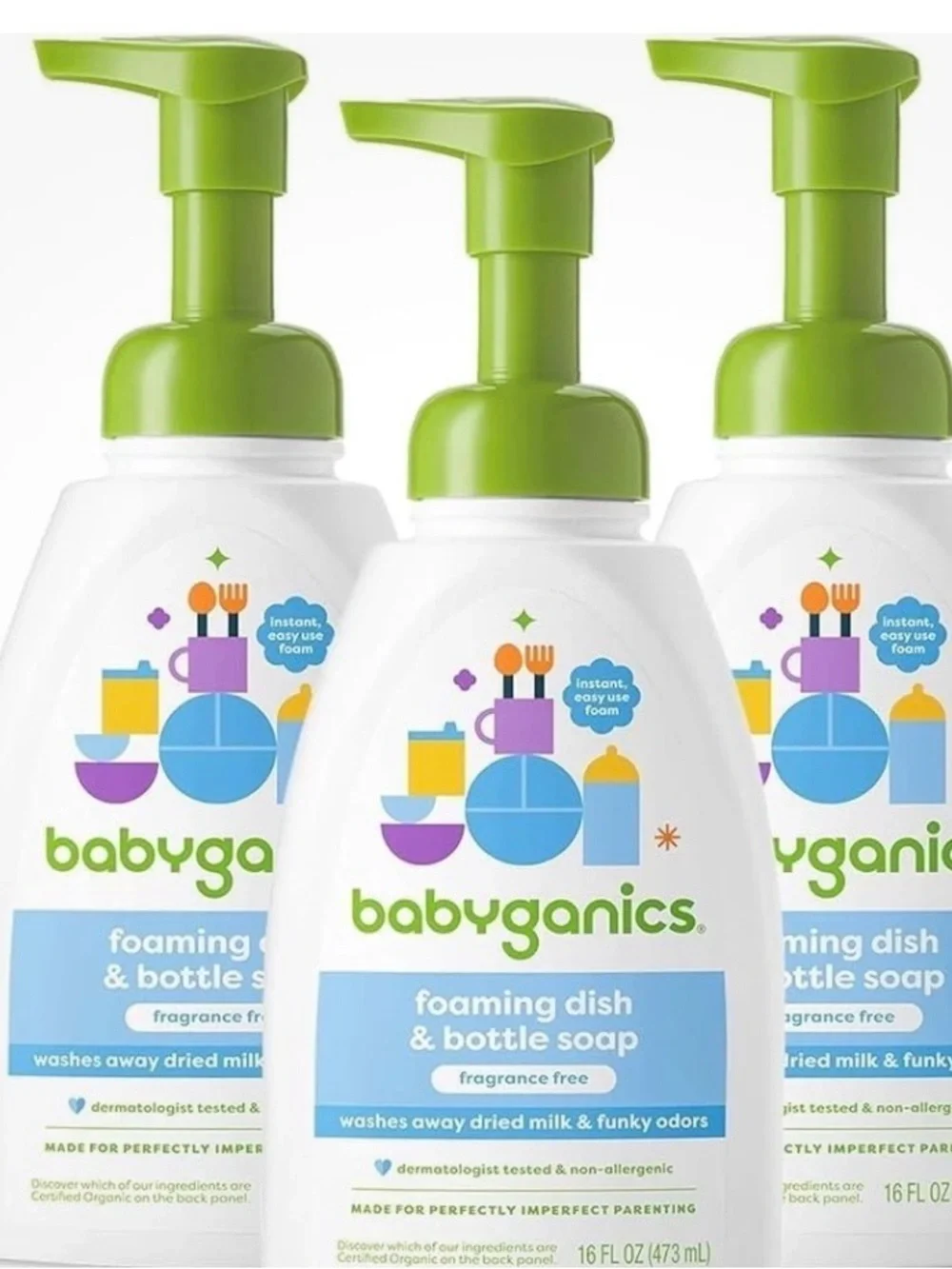Babyganics Foaming Dish & Bottle Soap — Green Pump